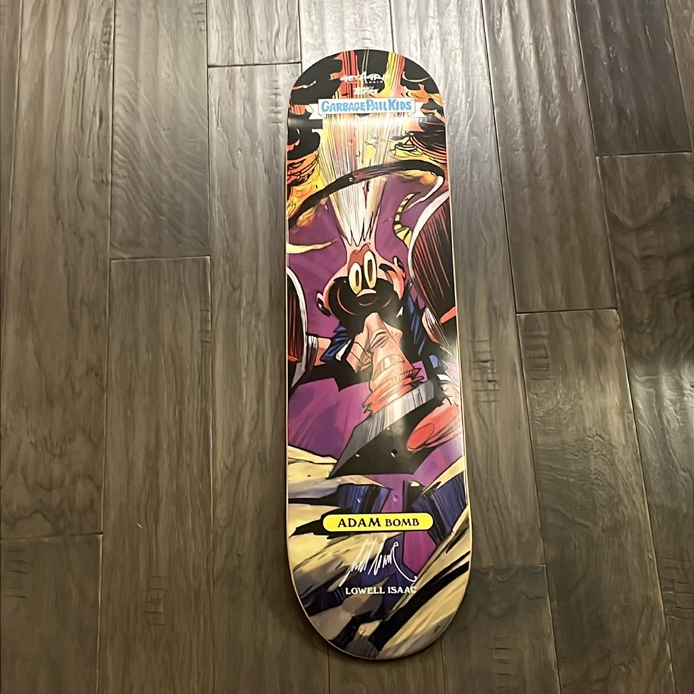 Adam Bomb Garbage Pail Kids Get A Grip Skateboard Deck Lowell Isaac 24/100
